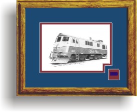 White Pass and Yukon 100 art print framed style D